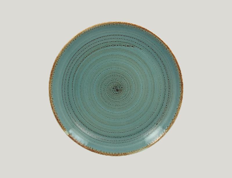 ASSIETTE COUPE PLATE ROND LAGON PORCELAINE Ø 27 CM TWIRL RAK