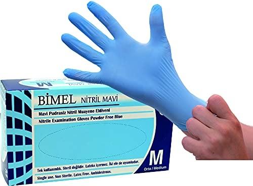 BIMEL OH INTERNATIONAL - Gants jetables en nitrile non stériles, sans latex, taille M_0