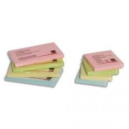 5 ETOILES BLOC REPOSITIONNABLE DE 100 FEUILLES 76 X 127MM COLORIS PASTEL ASSORTIS