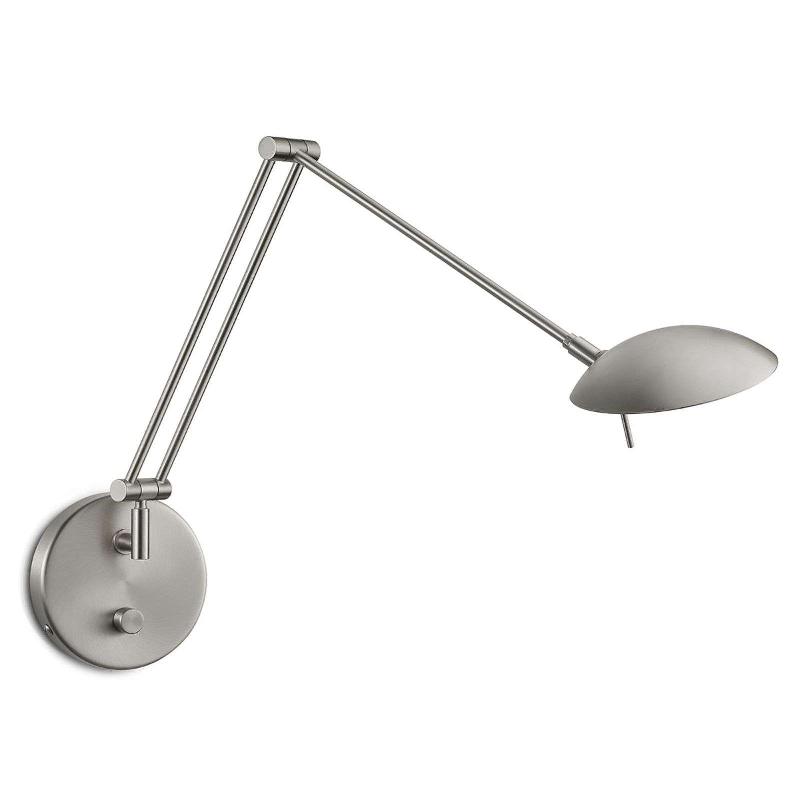 KNAPSTEIN APPLIQUE LED NINJA, NICKEL MAT, VARIATEUR ROTATIF