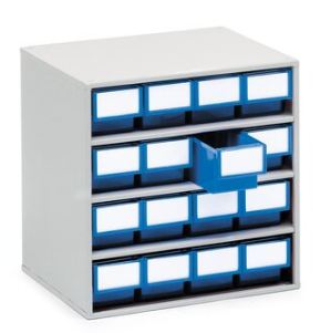 Armoire de rangement - 400x400x395 (16 tiroirs 4010 Bleu)_0