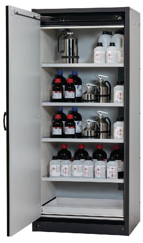 ARMOIRE SÉCURITÉ Q-CLASSIC-30 Q30.195.086.WD GRIS/VERT - MANUTAN COLLECTIVITÉS