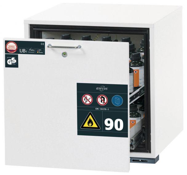 ARMOIRE SÉCURITÉ SOUS PAILLASSE UB-S-90 UB90.060.059.S BLANC - MANUTAN COLLECTIVITÉS