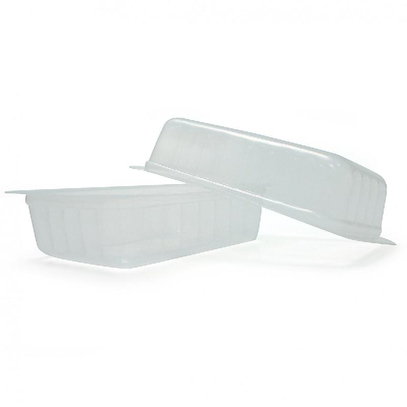 Barquettes en polypropylène TM pour thermoscelleuse, dimensions 230 x 190 x 65 mm, capacité 2,13 l, paquet de 300 unités | Sammic - transparent pla_0