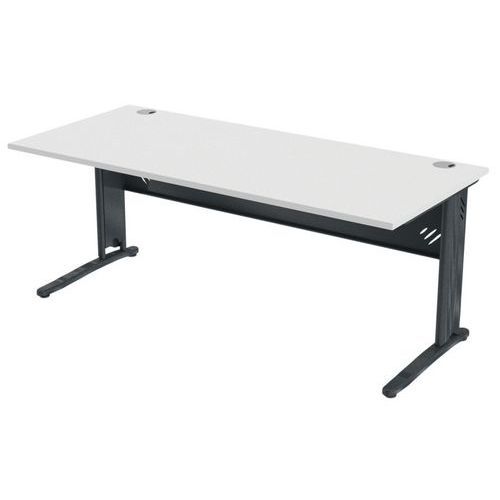BUREAU MÉTA VDF MÉTAL 180 X 80 CM BLANC ANTHRACITE - MBA
