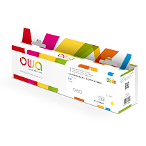 CARTOUCHE D'ENCRE REMANUFACTURÉE OWA - STANDARD - JAUNE - POUR HP 980 Y
