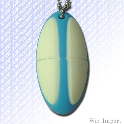 CLÉ USB PUBLICITAIRE SILICONE BALON DE RUGBY