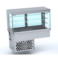 Combisteel Vitrine réfrigérée encastrable avec structure vitrée fermée en angle GN5/1 - 7422242924914_0