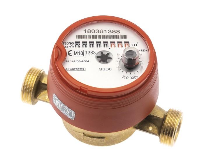Compteur d'eau chaude CAL15 - Lg 110 mm - Sferaco_0