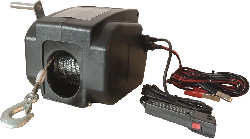 DRAKKAR-EQUIPEMENT - Treuil de traction électrique 12V 900 kg - Moteur 300W - Câble 9,2m_0