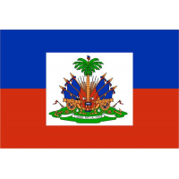 DRAPEAU HAÏTI ECUSSON : DIMENSIONS - 200 X 300 CM