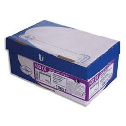 ENVELOPPES 110X220 LA COURONNE - FENETRE 35X100 - VELIN BLANC - 80 G - AUTO-ADHESIVE - BOÎTE DE 500 - NF ENVIRONNEMENT