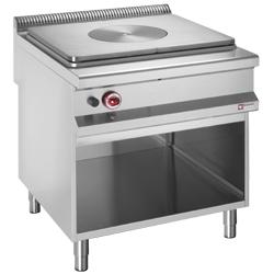 Fourneau gaz avec plaque coup de feu 12 kW - armoire ouverte GN 2/1 - modèle G99/TA2-N_0