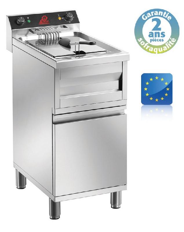 Friteuse professionnelle électrique sur coffre - haut rendement - 9 litres - 92094C - Puissance 6000W_0