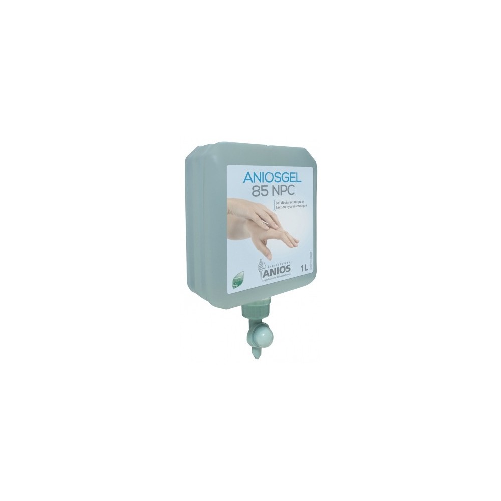 Gel hydroalcoolique Aniosgel 85 NPC - désinfection hygiénique et chirurgicale des mains - flacon airless 1L_0