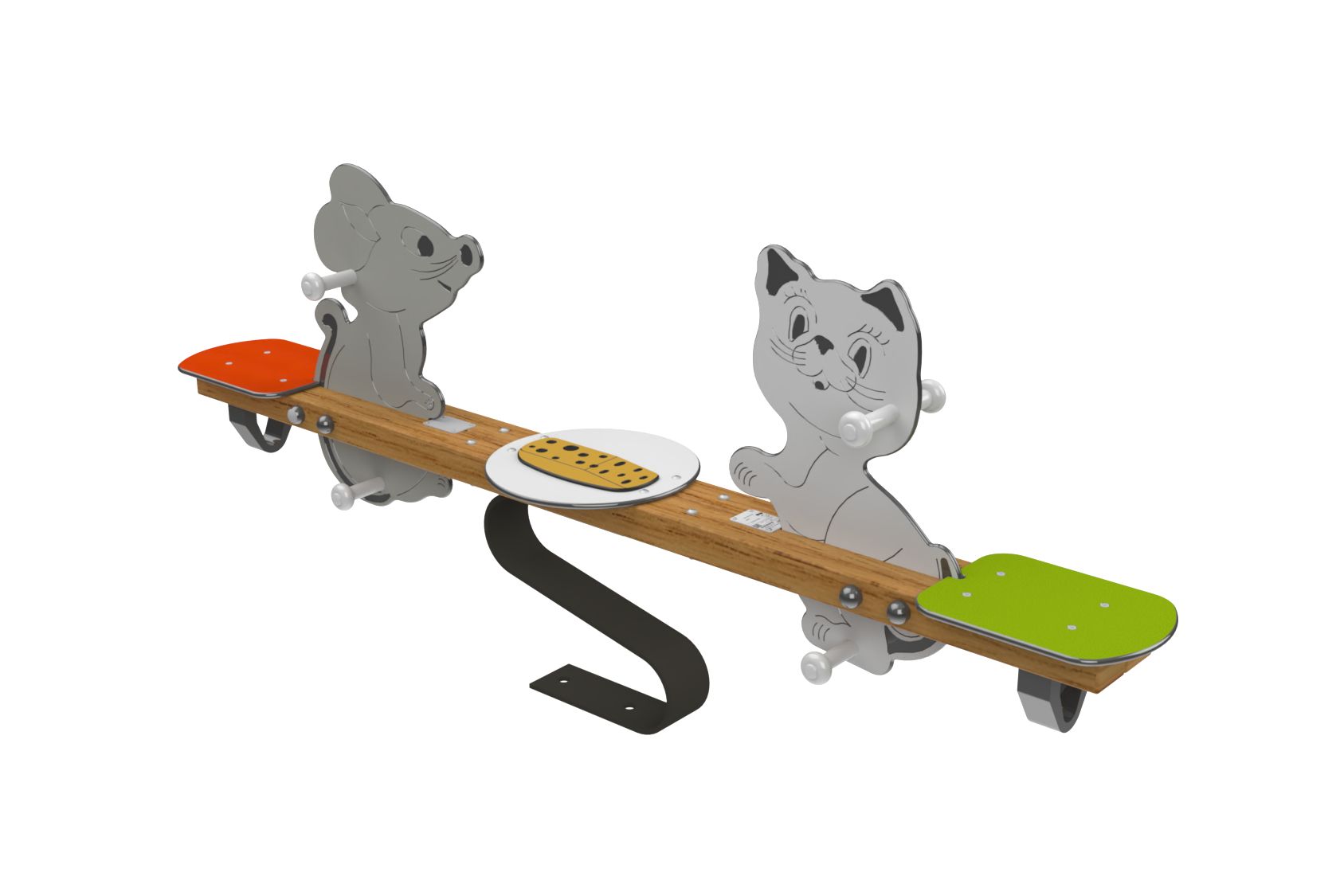 Jeux sur ressort vis à vis chat et souris - Age 12 mois à 7 ans_0