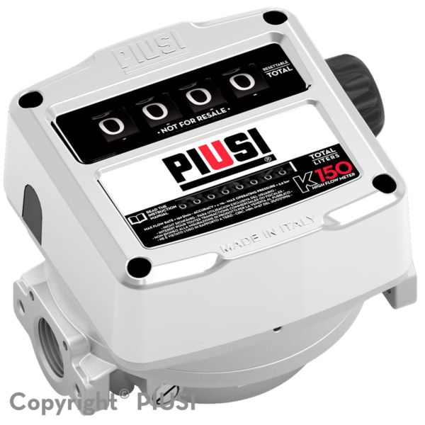 Débitmètre mécanique carburant K150 - PIUSI SPA - haut débit 25 à 150 l/min pour gasoil_0