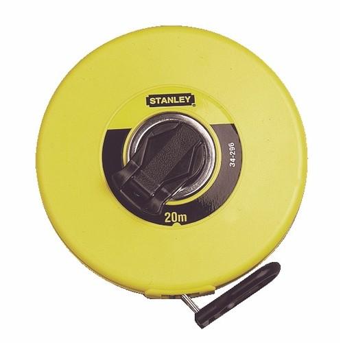 MÈTRE RUBAN EN FIBRE DE VERRE - CLASSE 3 - BOITIER ABS FERMÉ - 20 M STANLEY