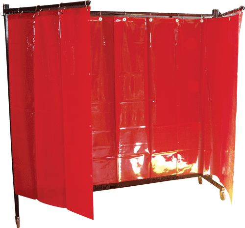 ECRANS MOBILES DE PROTECTION SOUDURE - 3 RIDEAUX