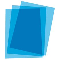 PAQUET DE 100 COUVERTURES PLASTIQUE - BLEU POUR MACHINE À RELIER