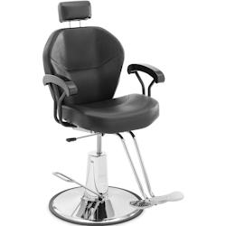 Physa - Physa Physa Ilford Black Fauteuil de Coiffeur avec Repose-tête et Repose-Pieds en T 52-64 cm inclinable 150 kg Noir Hauteur - 4062859190949_0