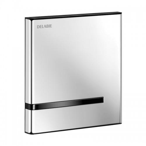 PLAQUE DE COMMANDE ÉLECTRONIQUE POUR URINOIR TEMPOMATIC 4 - À PILE - INOX POLI BRILLANT DELABIE