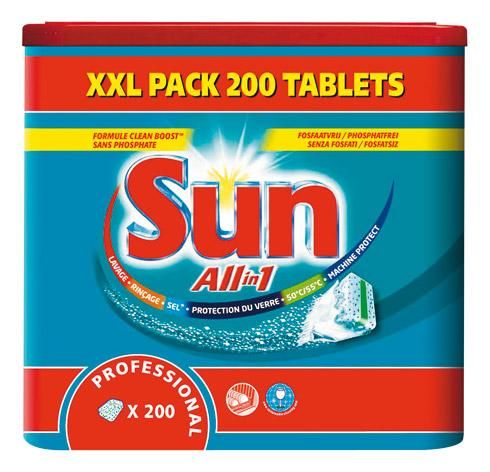 Tablettes pour lave-vaisselle Sun Pro - Boîte de 188 