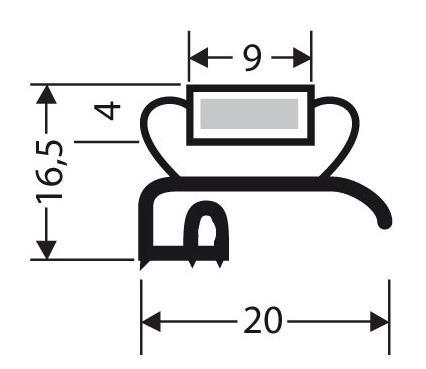 Profil pvc a perle aimante pour meubles frigos jpp-105_0