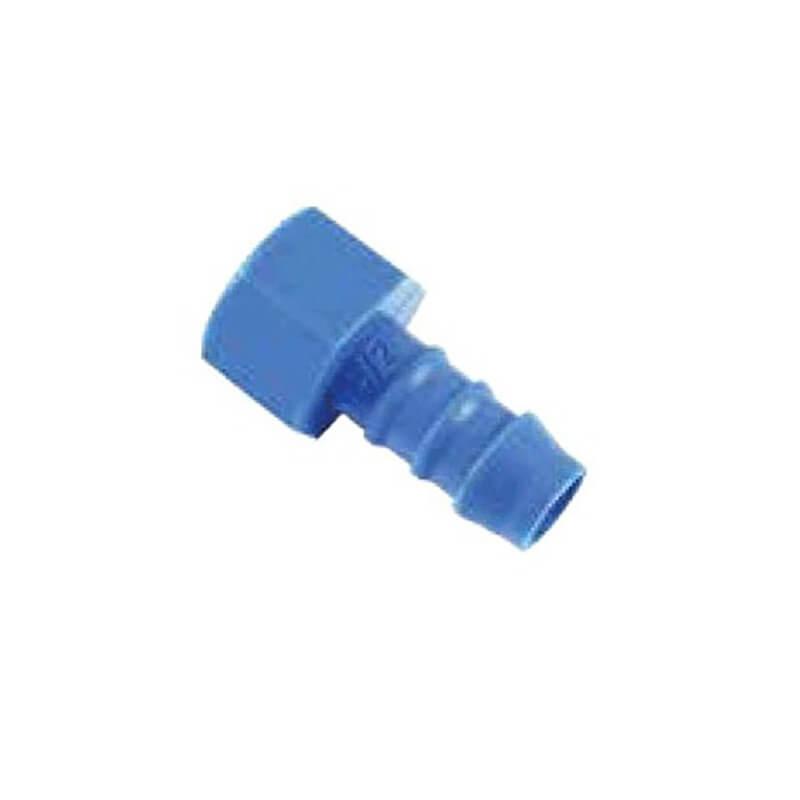 Raccord annelé droit - Femelle pas du gaz - Nylon 6.6 - Femelle 1/2