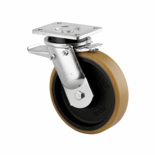 ROULETTE PIVOTANTE À BLOCAGE TOTAL - CHARGE LOURDE - À PLATINE - Ø 200 MM - KAPPA TENTE