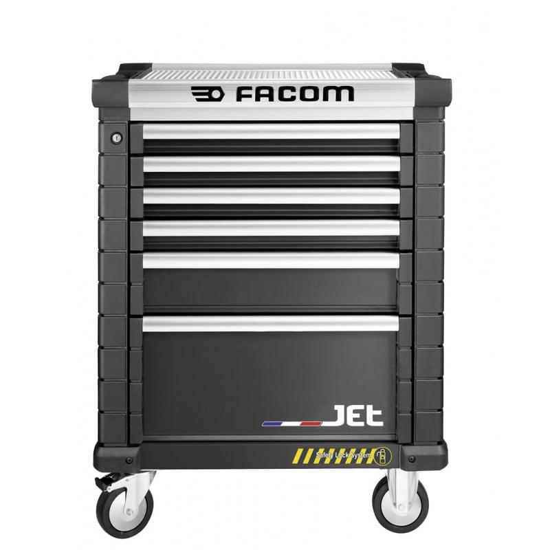 Servante d'atelier sécurité JET 6 tiroirs 3 modules par tiroir noire anti basculement - FACOM FRANCE | JET.6NM3ASPF_0