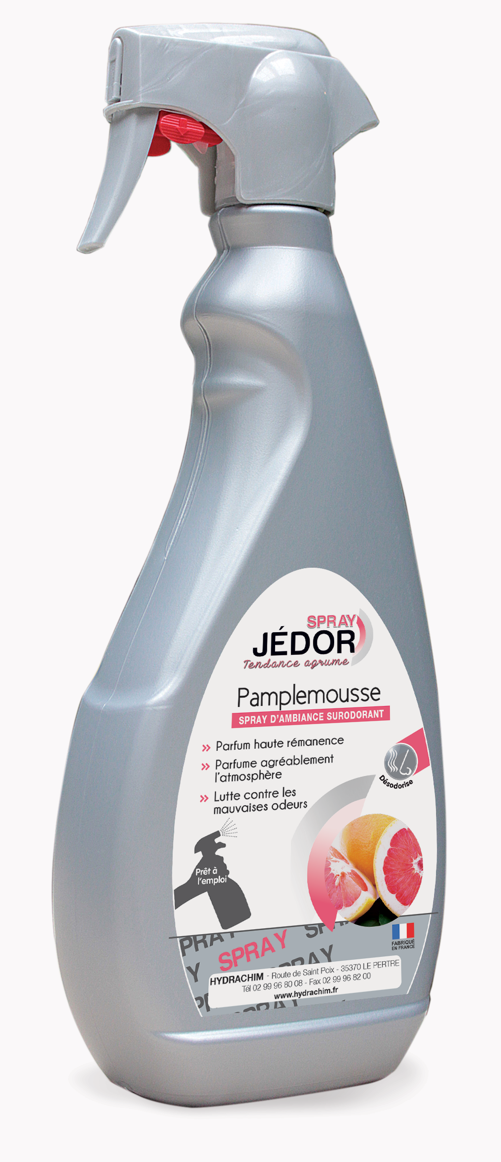 Spray surodorant rémanent - Parfum pamplemousse - Désodorisant prêt à l'emploi_0