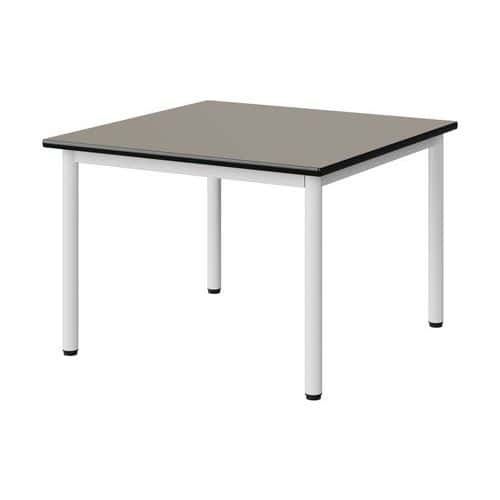 TABLE MALIBU 80X80 T2 4P STRA ANTIB GRIS U727/NOIR BLC 9016