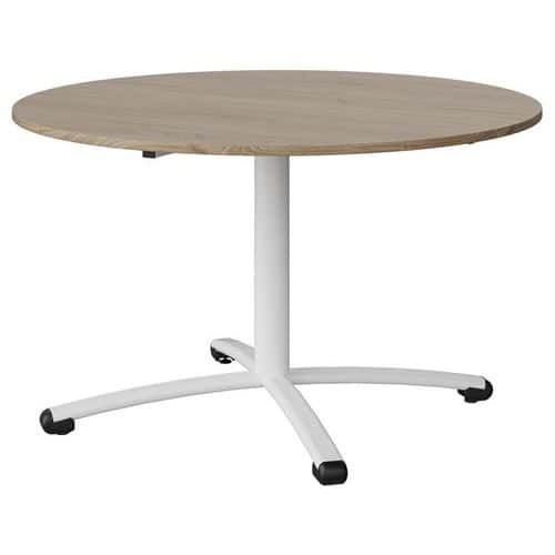TABLE MALIBU Ø 120 T5 PC STRA ABS CHÊNE 1146/BLC 9016