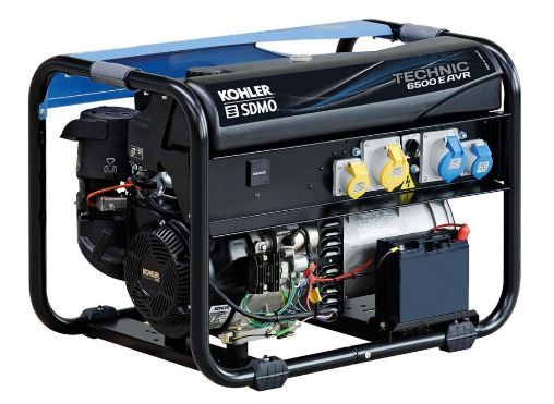Technic 6500 E AVR UK - Groupe électrogène Kohler - Puissance max 6,30 kW - 50 Hz - 230 V_0