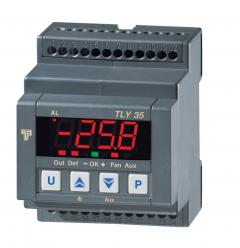 Tly35 - régulateur pour unité de réfrigération , 2 entrées, 4 sorties, fonction horloge temps réel et rs485_0