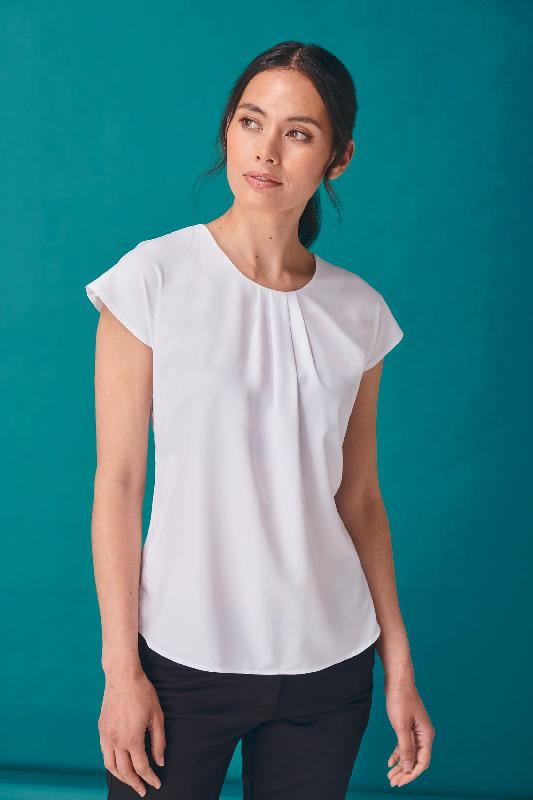 Top col plissé femme Henbury - Réf: H597 - Anti-UV, respirant, séchage rapide_0