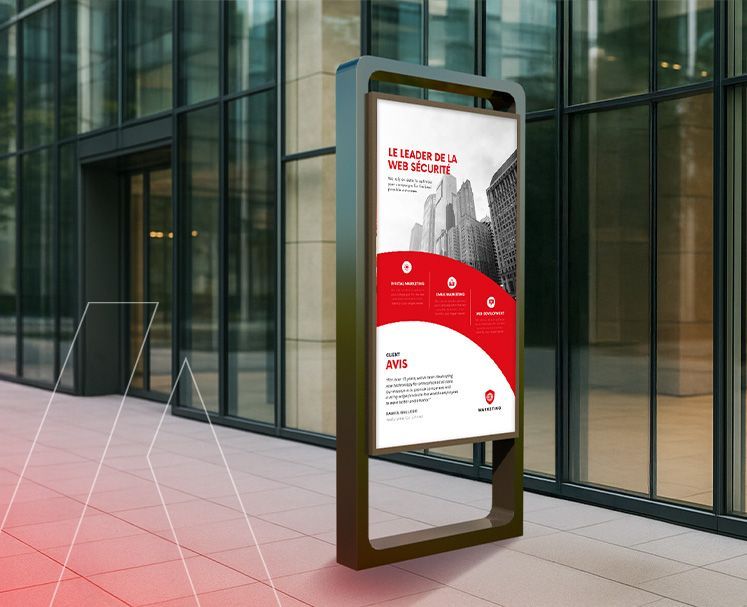 Totem portrait extérieur TITAN - Totem résistant_1