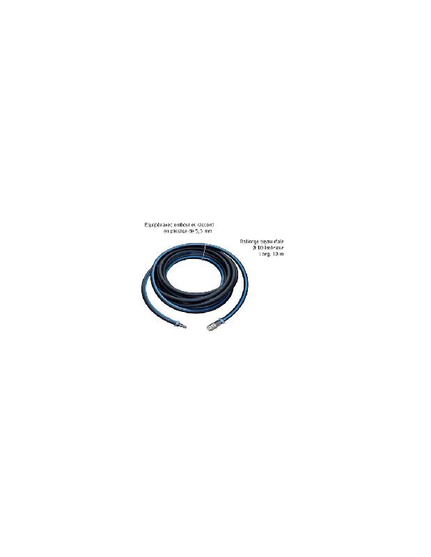 RALLONGE TUYAU D'AIR VL 10M + COUPLEUR FEMELLE - GENERAL PNEUMATIC - GPS101510