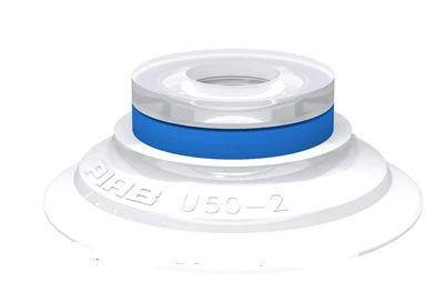 Ventouse ronde U50-2 en silicone conforme FDA et EU - pour surfaces planes ou bombées_0