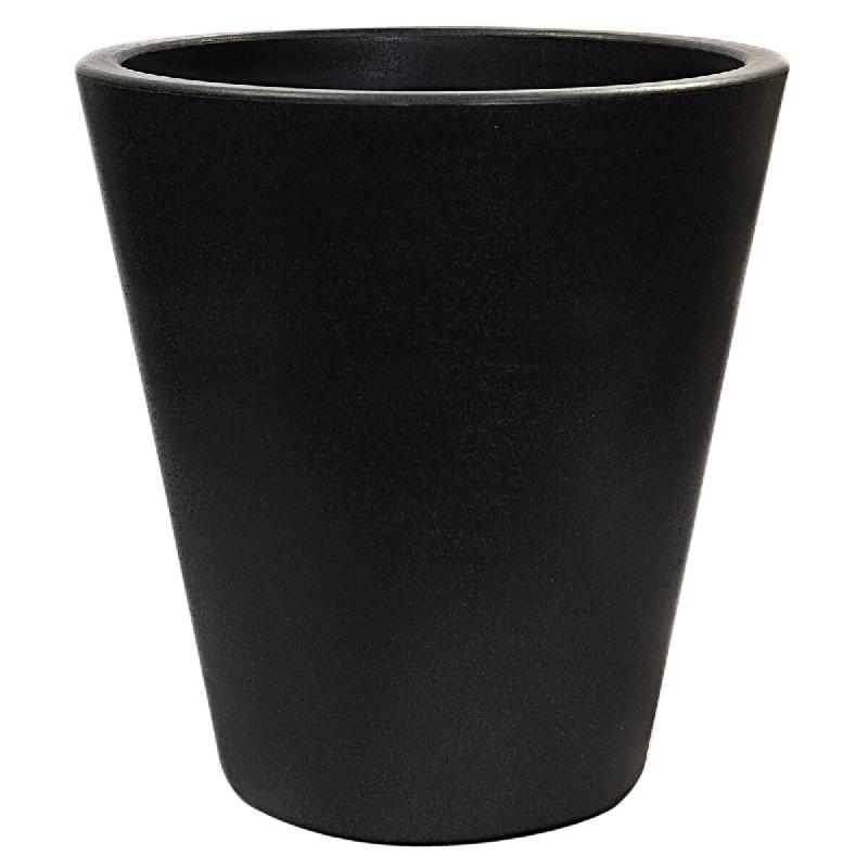 WellHome - Pot de fleurs en polyéthylène anthracite 50x50x50cm - gris plastique PLS050_0
