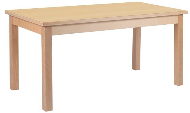 Table d'école rectangulaire Lola 120x60 cm - Hêtre massif - Normes NF EN 1729-2 et NFD 60-050_0