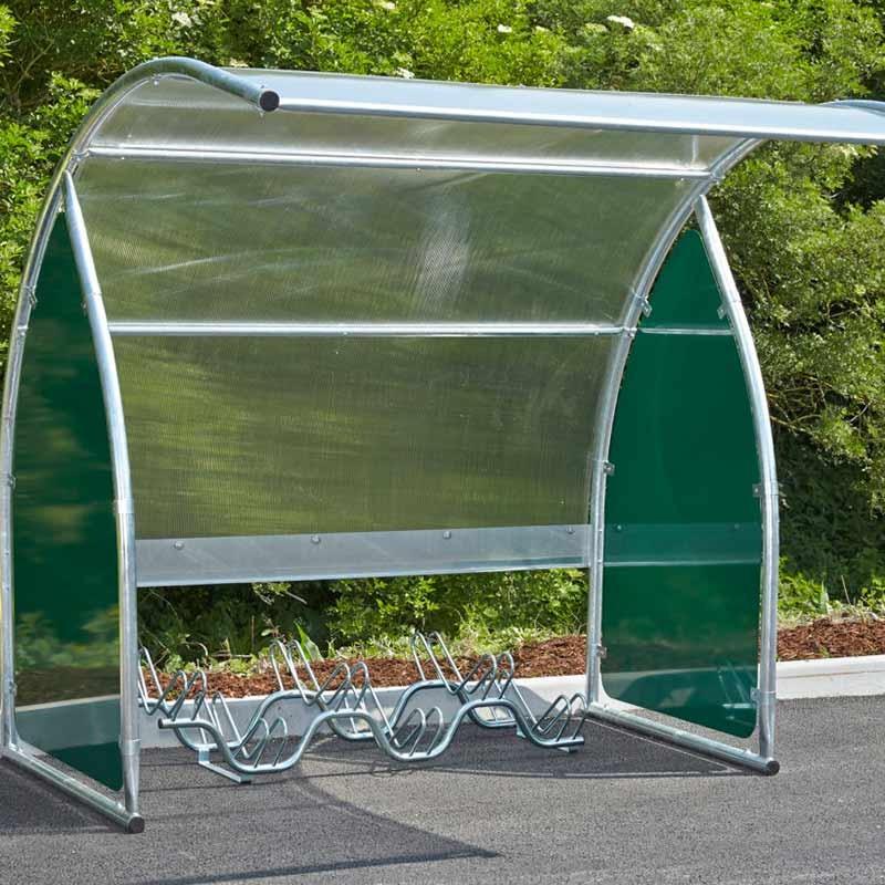 Abri modulable pour 2 roues en polycarbonate - 220 x 210 cm - Toiture anti-UV - Résistant aux intempéries_0