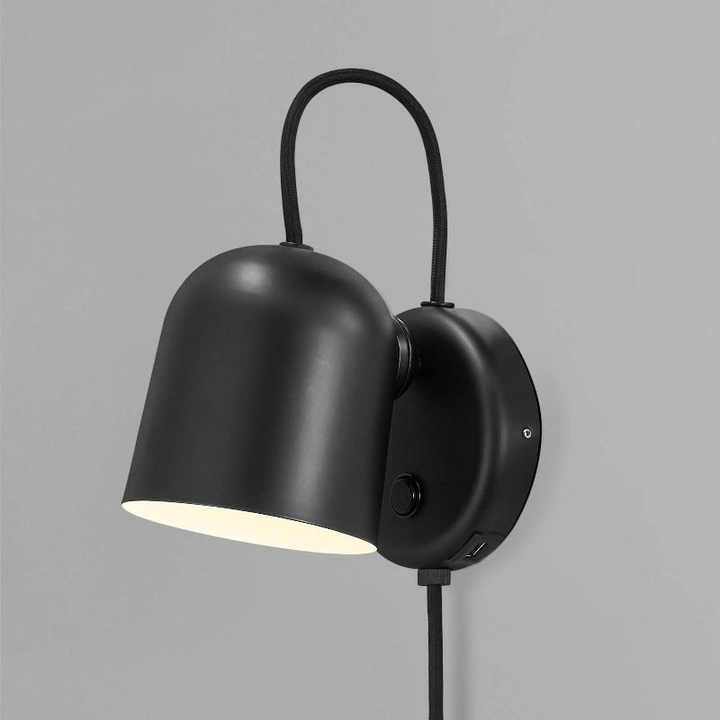 DFTP BY NORDLUX APPLIQUE ANGLE, INTERRUPTEUR À BASCULE, NOIRE