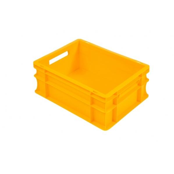 Bac norme Europe en plastique jaune - 400 x 300 x 170 mm - Contact alimentaire - Rolléco_0