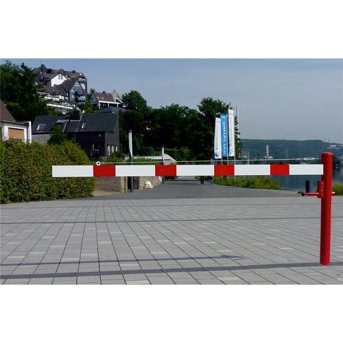 BARRIÈRE PIVOTANTE CÂBLE À CHEVILLER SERRURE PROFILÉE-2000MM - SCHAKE