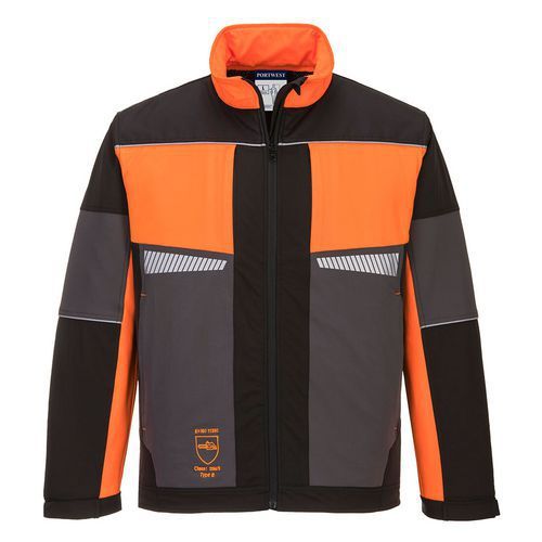 BLOUSON DE TRAVAIL TRONÇONNEUSE OAK CH15 NOIR/ORANGE XXL - PORTWEST