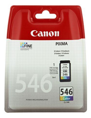 CARTOUCHE CANON CL-546 3 COULEURS POUR IMPRIMANTE JET D'ENCRE - CARTOUCHE AUTHENTIQUE