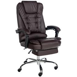 CLP Chaise de bureau Oxygen Marron/Similicuir - marron 4251380475582_0