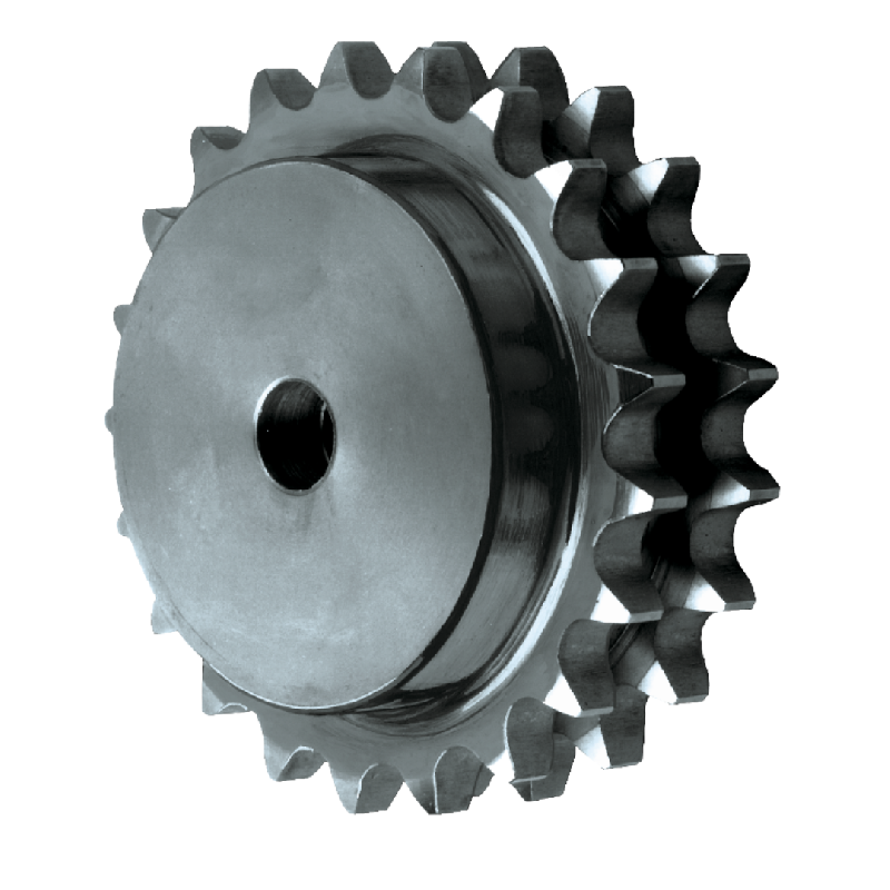 CMW - Pignon pré-alésé en acier - Double denture - 08B2 - 14 dents - Pas de 12,7 mm avec alésage de 12 mm_0